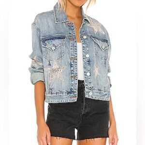 NWOT Blank NYC Star Jean Jacket - L